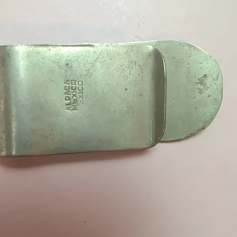 Vintage silver Alpaca Mexico Money Clip